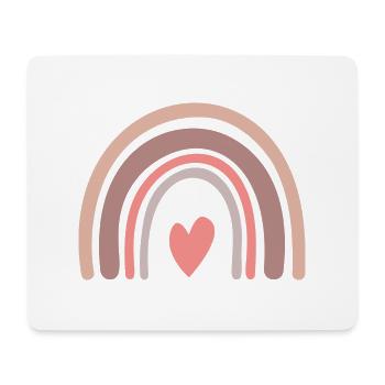 Arc-en-ciel - Tapis de souris (format paysage) - blanc - Devant
