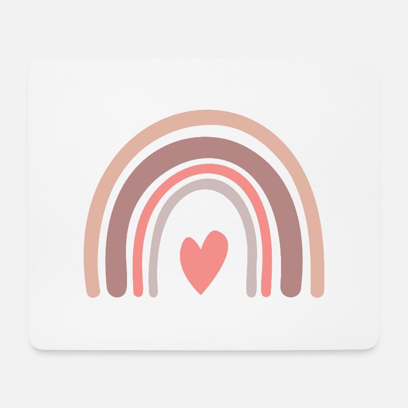 Rainbow - Mousepad (Querformat) - Weiß