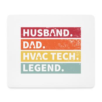 Husband Dad Legend Funny Gift - Mouse Pad (horizontal) - white - Front