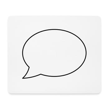 Speech bubble empty - Mouse Pad (horizontal) - white - Front