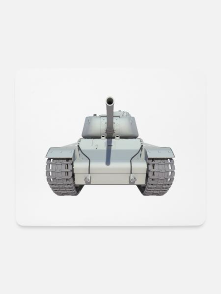 TANK KV1 - Mousepad (Querformat) - Weiß