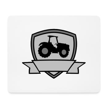 Sign Farm Tractor - Mouse Pad (horizontal) - white - Front