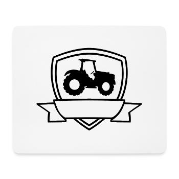 Tracteur Banner Shield - Tapis de souris (format paysage) - blanc - Devant