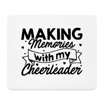 Making Memories With My Cheerleader Cheerleading C - Mousepad (Querformat) - Weiß - Vorne