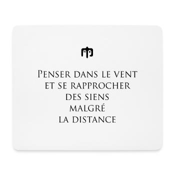 vent - Tapis de souris (format paysage) - blanc - Devant