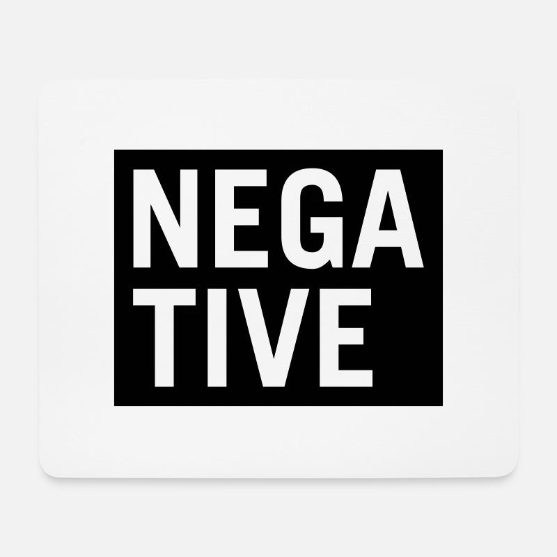 Negative - Mouse Pad (horizontal) - white