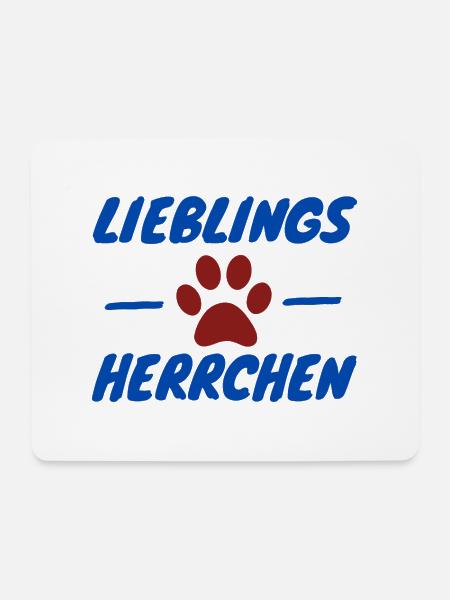 Lieblings Herrchen Geschenkidee Geschenk - Mousepad (Querformat) - Weiß