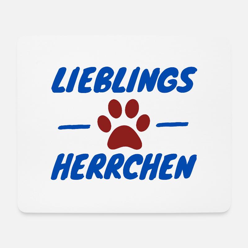 Lieblings Herrchen Geschenkidee Geschenk - Mousepad (Querformat) - Weiß