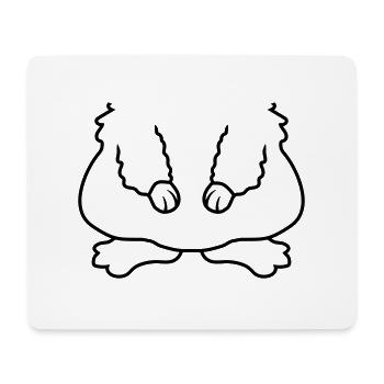 Drôle de déguisement de corps Hamster - Tapis de souris (format paysage) - blanc - Devant