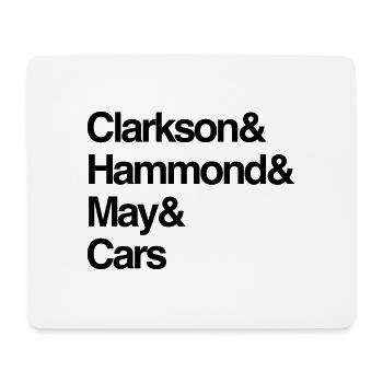 Grand Tour Menschen und Autos - Mousepad (Querformat) - Weiß - Vorne