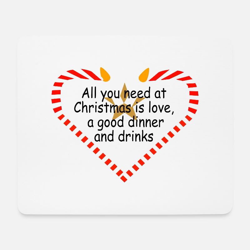 Christmas motto - Mouse Pad (horizontal) - white