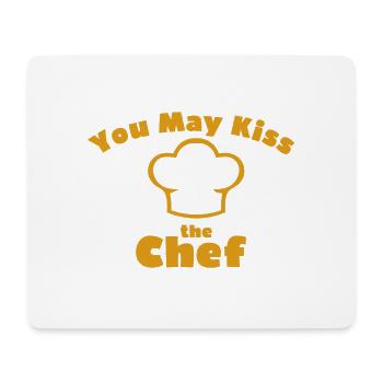 SIE KÖNNEN DEN KOCH KÜSSEN - Mousepad (Querformat) - Weiß - Vorne