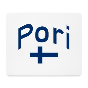 Pori finland flag - Mouse Pad (horizontal) - white - Front