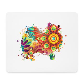 German spitz Deutscher Spitz Hund Hundeliebhaber - Mousepad (Querformat) - Weiß - Vorne