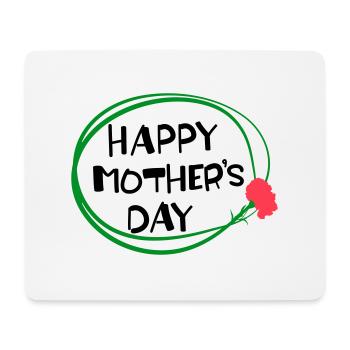 Happy Mother's Day lettering 3 - Mouse Pad (horizontal) - white - Front