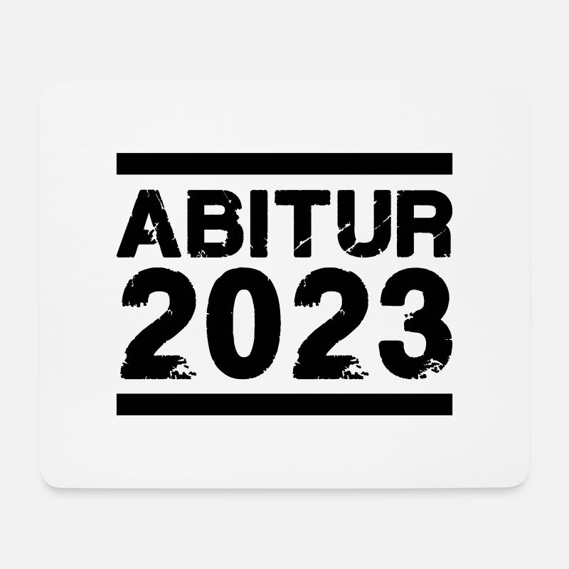 abitur 2023 - Mousepad (Querformat) - Weiß