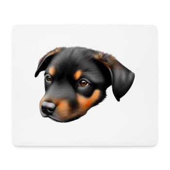 Propriétaire de chien chiot berger australien - Tapis de souris (format paysage) - blanc - Devant