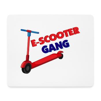 E-Scooter Roller Scooter - Mousepad (Querformat) - Weiß - Vorne