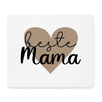 beste Mama - Mousepad (Querformat) - Weiß - Vorne