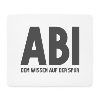 Abi dem Wissen auf der Spur - Mousepad (Querformat) - Weiß - Vorne