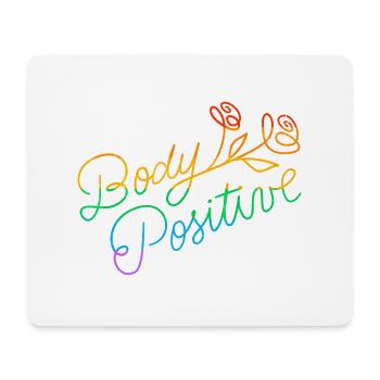 Gay Pride Parade LGBTQ+ Rainbow Flag Body Positive - Mousepad (Querformat) - Weiß - Vorne