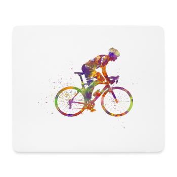 Cyclist - Mouse Pad (horizontal) - white - Front