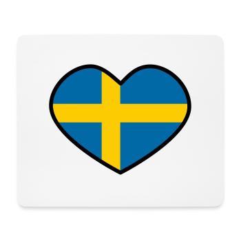 Sweden heart - Mouse Pad (horizontal) - white - Front