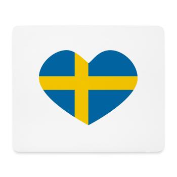 Sweden heart - Mouse Pad (horizontal) - white - Front
