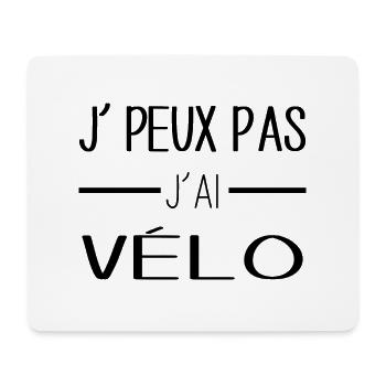 Pédaler sans limite, ma passion dévorante! - Tapis de souris (format paysage) - blanc - Devant
