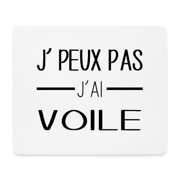 Voile addict, cap vers l'horizon sans limite! - Tapis de souris (format paysage) - blanc - Devant