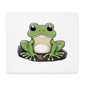 The Green Frog - Mouse Pad (horizontal) - white - Front