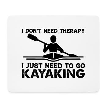 Kanu-Kajak-Paddeln Geschenkidee Wasser-Sportler - Mousepad (Querformat) - Weiß - Vorne