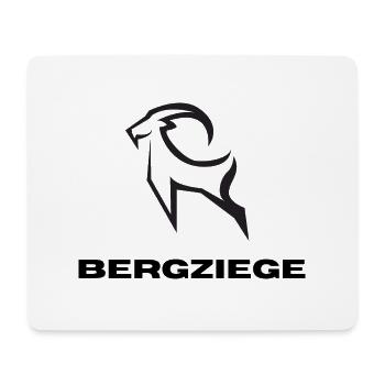 BERGZIEGE - Mousepad (Querformat) - Weiß - Vorne