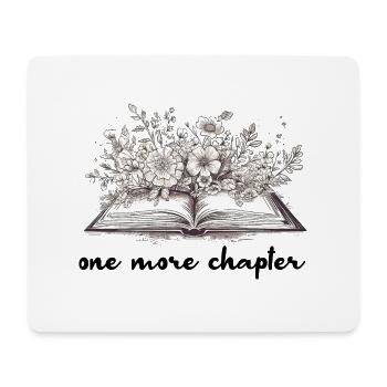 One More Chapter Book With Flowers - Mouse Pad (horizontal) - white - Front