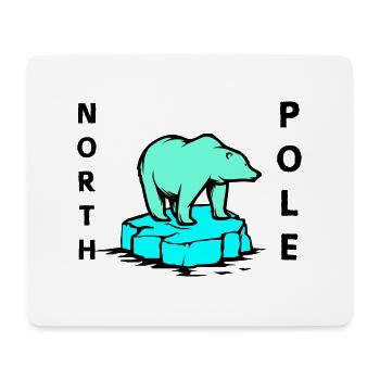 eisbär north pole - Mousepad (Querformat) - Weiß - Vorne