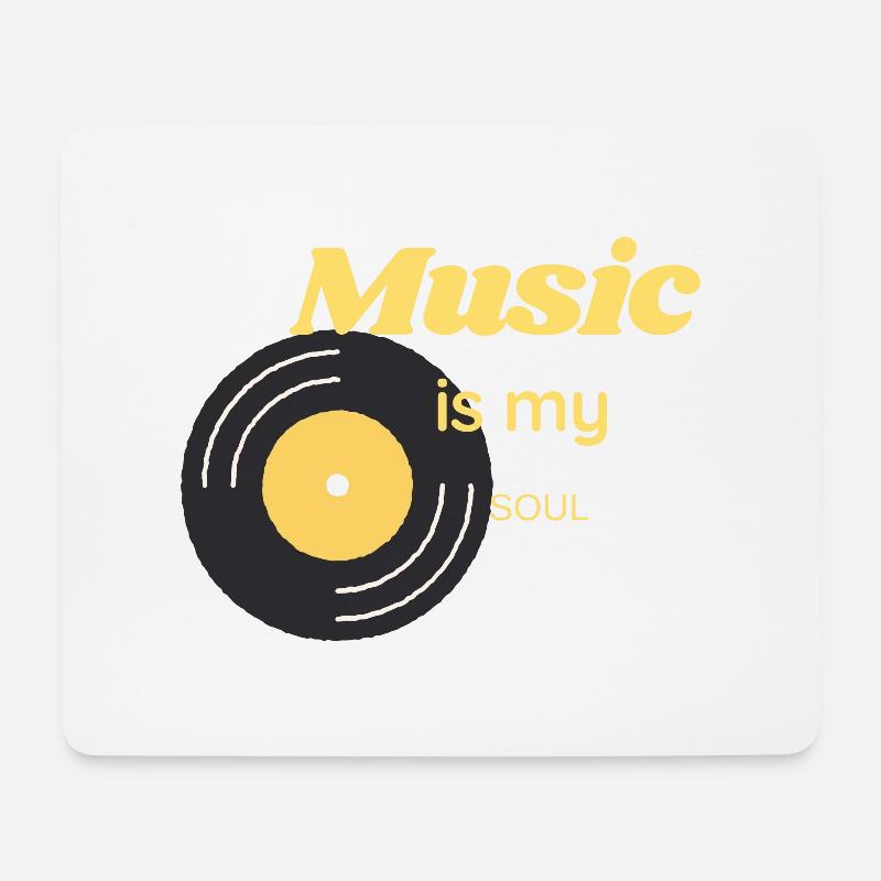 Musik ist meine Seele - Mousepad (Querformat) - Weiß