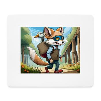 Deutsche Kinderreime illustrierter Comic Backen, Backen - Mousepad (Querformat) - Weiß - Vorne
