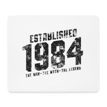 1984 Vintage né homme mythe légende - Tapis de souris (format paysage) - blanc - Devant