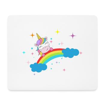 Einhorn - Mousepad (Querformat) - Weiß - Vorne