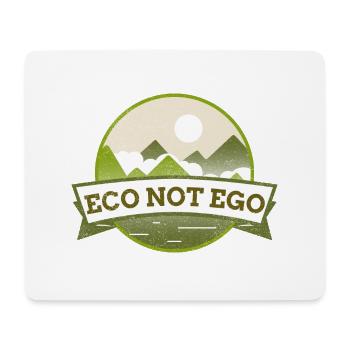 Umweltschutz, Öko statt Ego - Mousepad (Querformat) - Weiß - Vorne