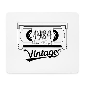 1984 Vintage Born Retro Vintage Anniversary - Mouse Pad (horizontal) - white - Front