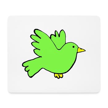 bird colors - Mousepad (Querformat) - Weiß - Vorne