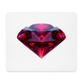 Reddish Ruby - Mouse Pad (horizontal) - white - Front