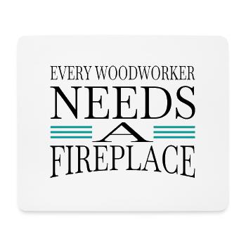 chainsaw carpenter fun lets play carpenter tshirts - Mouse Pad (horizontal) - white - Front