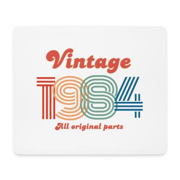 Jahrgang 1984 alle Originalteile - Mousepad (Querformat) - Weiß - Vorne