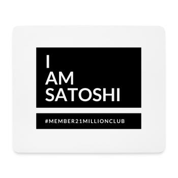 I am Satoshi - Mouse Pad (horizontal) - white - Front