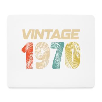 Vintage 1970 Retro - Best-seller - Tapis de souris (format paysage) - blanc - Devant
