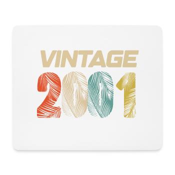 Vintage 2001 Retro - Best-seller - Tapis de souris (format paysage) - blanc - Devant