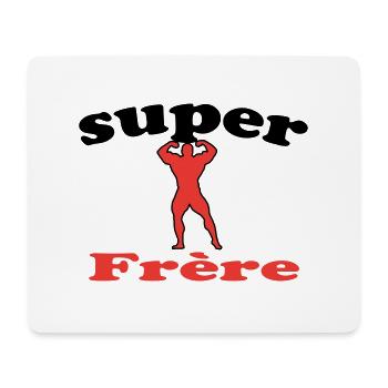 SUPER Frère - Tapis de souris (format paysage) - blanc - Devant