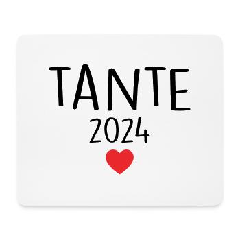 Tante - Zukünftige Tante 2024 - Mousepad (Querformat) - Weiß - Vorne